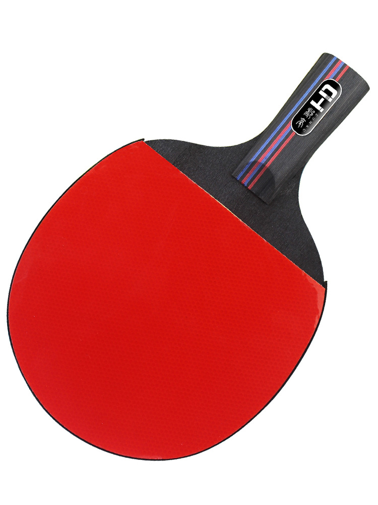 Genuine goods wholesale beginner entry table tennis racket double racket student adult direct shot horizontal shot three four-star high elasticity