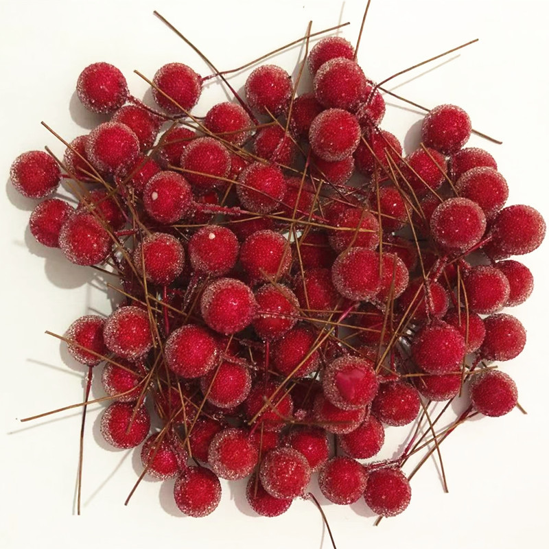 12 single-head glass beads fruit simulation pomegranate foam Frost simulation waxberry beads Christmas material manufacturer
