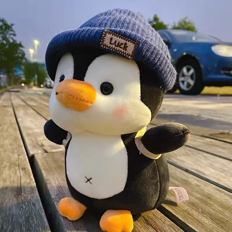 新しいかわいいバックパック旅行ペンギンぬいぐるみ変身人形海洋館人形子供プレゼント卸売り|undefined