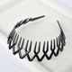 1# bright face black ABS with toothed headband