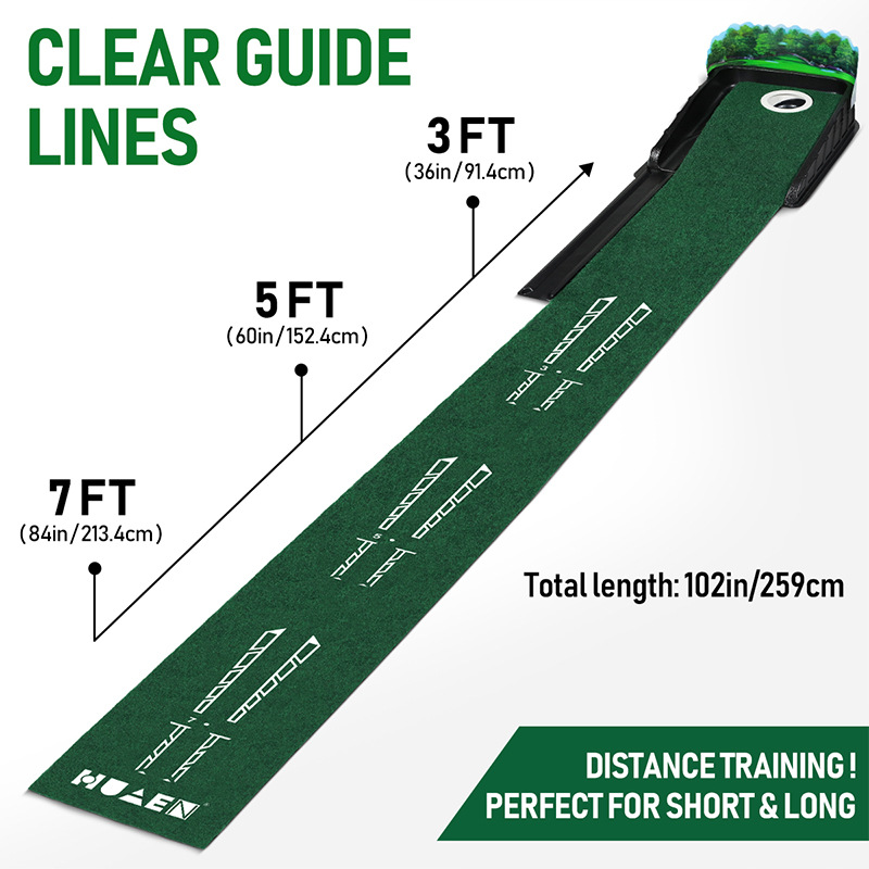 New single hole 3D arrow cross-border in stock portable golf green indoor and outdoor putter trainer manufacturer