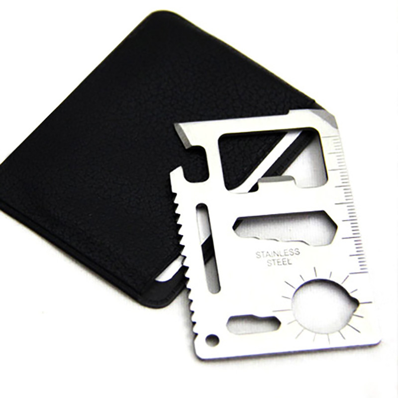 Stainless Steel Tool Card Outdoor Army Knife Card Multifunctional Camping Survival Tool Portable Card Knife Swiss Army Knife