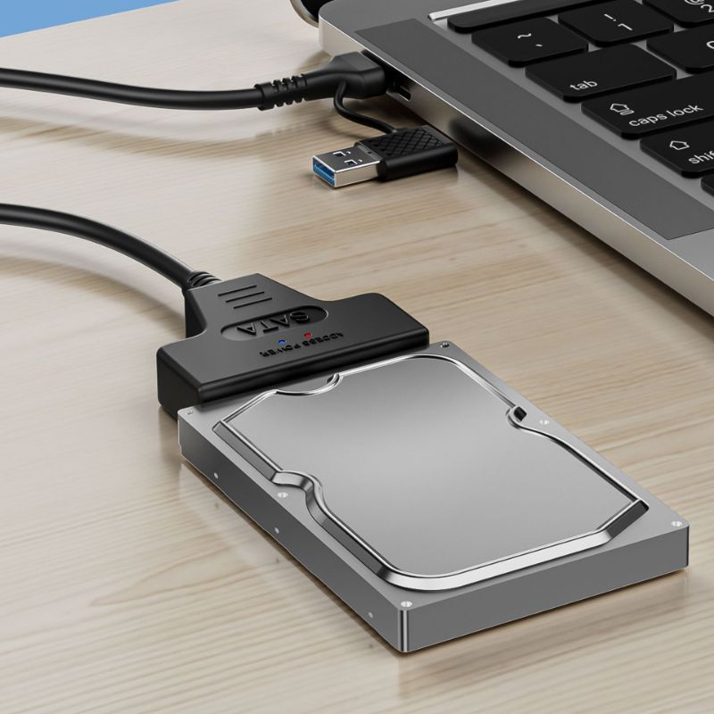 in stock factory USB3.0 2.0 to SATA easy drive line SATA 22 pin2.5 inch mobile hard disk adapter