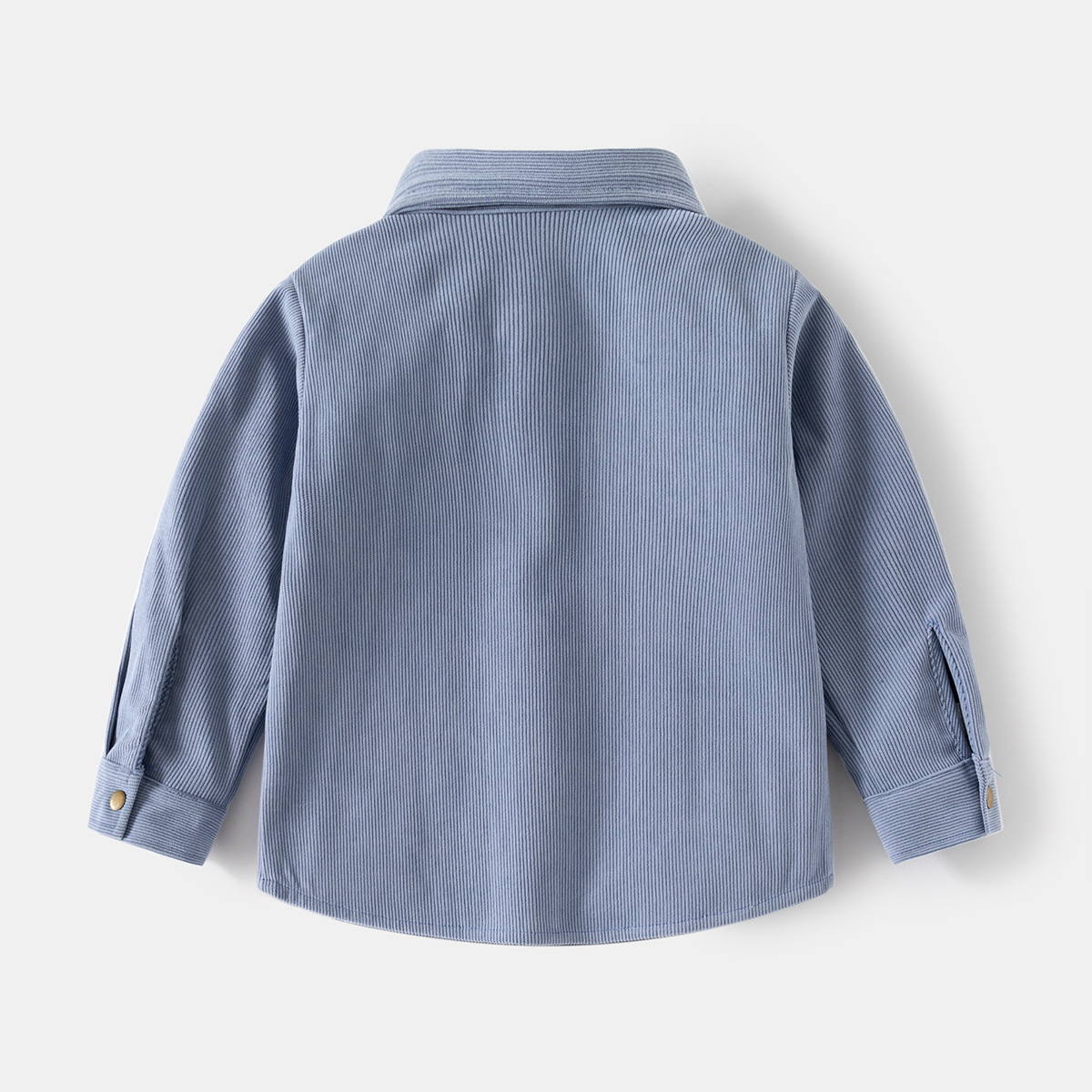 Children's shirt 2024 Spring and Autumn New handsome baby coat Korean style solid color corduroy shirt baby shirt fashion