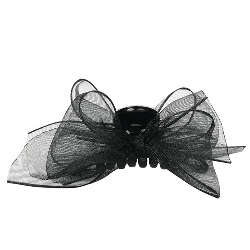 Butterfly hairpin bangs braided hair artifact female side headdress gripper clip back bow female white deer same style