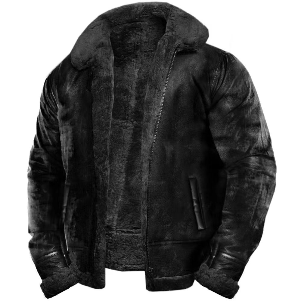 Upgraded version AliExpress independent station wish artificial fur fur integrated long-sleeved overcoat coat 6531 plush version
