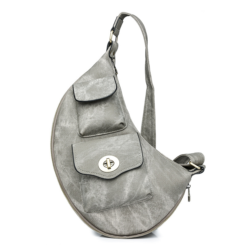 Cross-border large-capacity ladies bag PU bag new European and American ladies bag ladies waist bag chest bag wholesale