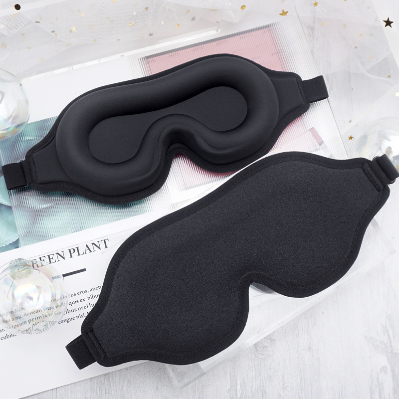 in stock 3d eye mask ice silk cold feeling eye mask sleep shading breathable not stuffy deep eye socket not pressure eyes insomnia