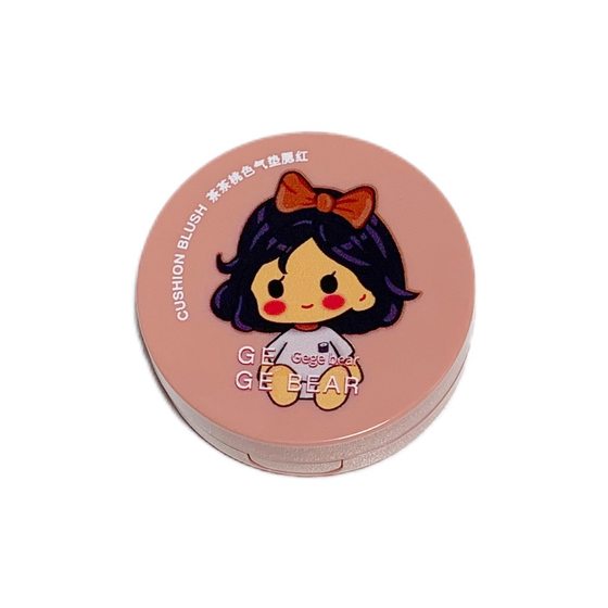 Gege bear Tea Peach Air Cushion Blush Girly Sense White Not Card Powder Rouge Blush Cross-border Beauty Makeup