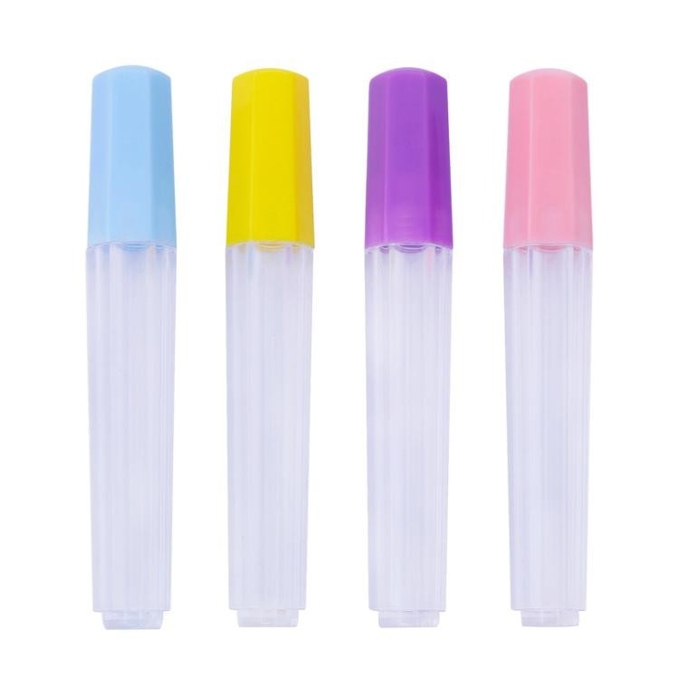 Transparent storage plastic needle bottle small storage hand sewing needle storage bottle needle bottle (four-color bottle)