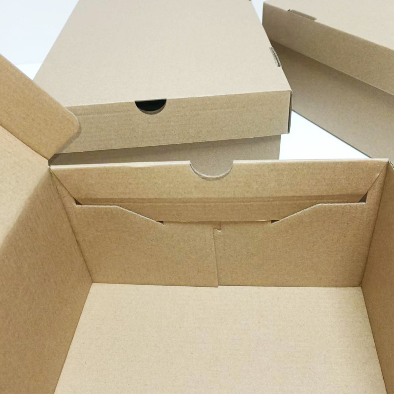 White kraft paper flip shoe box paper box sneaker storage packaging box carton in stock wholesale printable LOGO