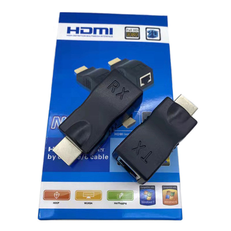 hdmi extender 30 m hdmi extender to rj45 single network cable network transmission signal amplifier