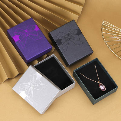 Bow Necklace Box Packaging Gift Box Jewelry Packaging Jewelry Box Earrings Ear Drop Box Jewelry Jewelry Box