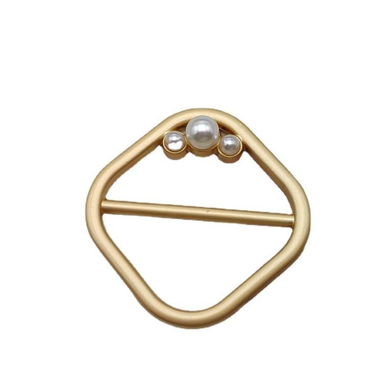 High-grade buckle clothing accessories Joker clothing Butterfly safety artifact Corner Knot T-shirt Corner Buckle