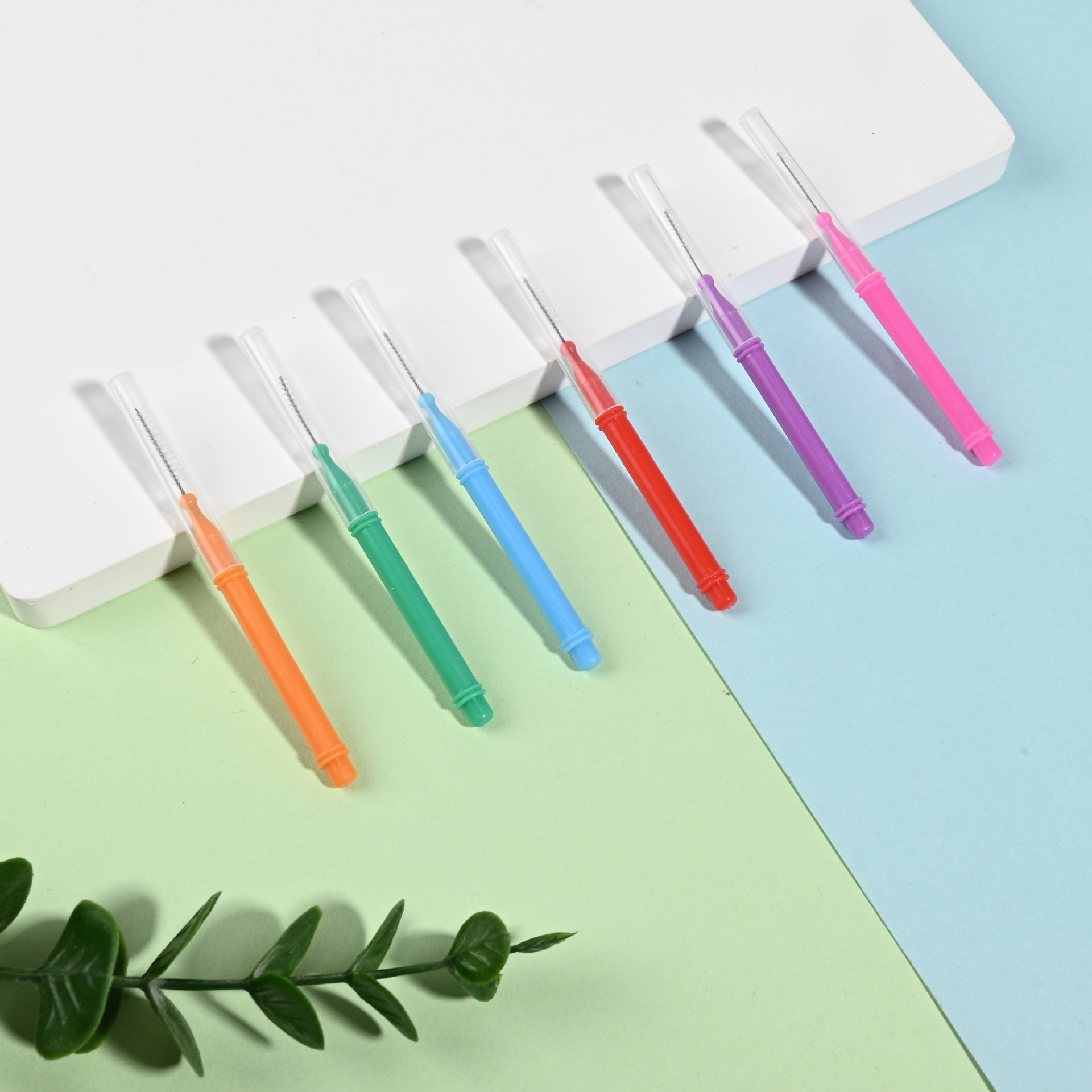 Pencil interdental brush cross-border quality gap brush straight interdental brush tooth gap cleaning brush orthodontic toothbrush