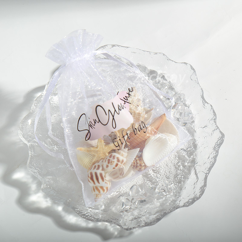 Factory Direct solid color drawstring bag organza bag transparent mesh bag drawstring gift bag small jewelry candy bag