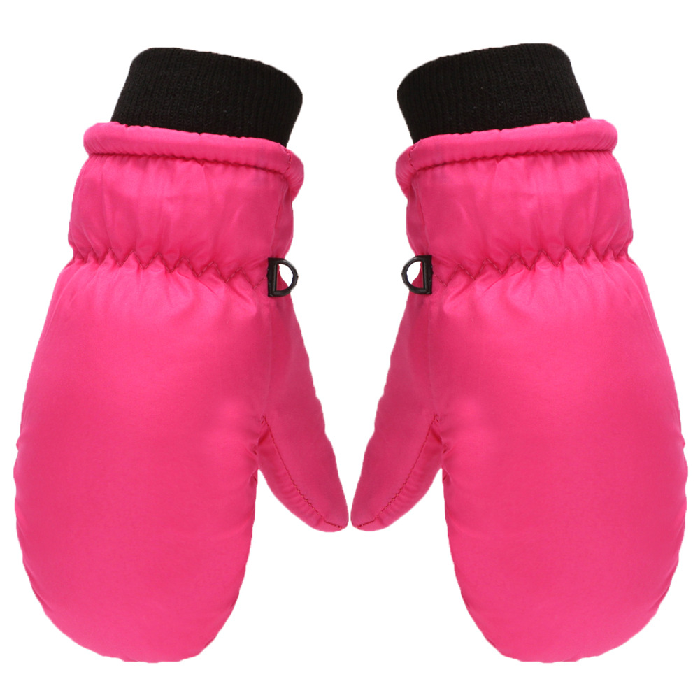 Children's glove bag refers to ski warm finger fleece-lined thickened cold-proof boys and girls cycling snow gloves multi-size