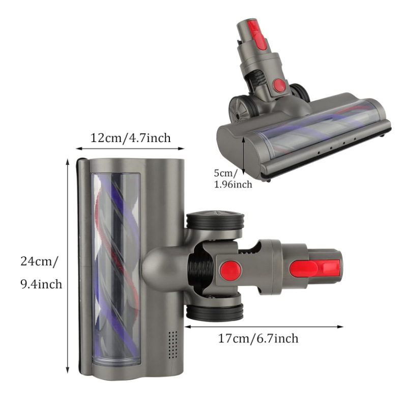Suitable for Dyson vacuum cleaner V7V8V10V11V15 electric floor brush large wool soft velvet floor brush roller brush