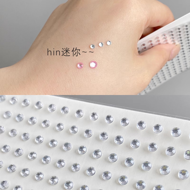 Starry Crystal Diamond stickers face stickers decoration kindergarten dance makeup eyebrow stickers self-adhesive rhinestone eye makeup makeup stickers