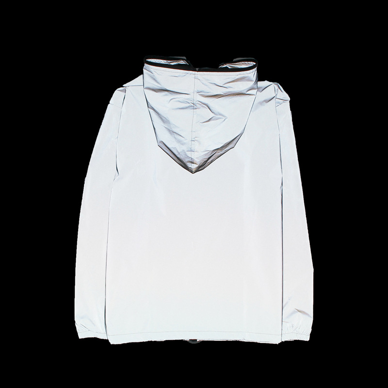 Foreign trade European code loose increase windbreaker tide men's and women's luminous clothing fluorescent clothing luminous clothing riding reflective clothing coat