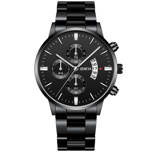 Factory direct sales calendar steel watch men's large dial quartz watch cross-border men's watch wholesale foreign trade watches men's