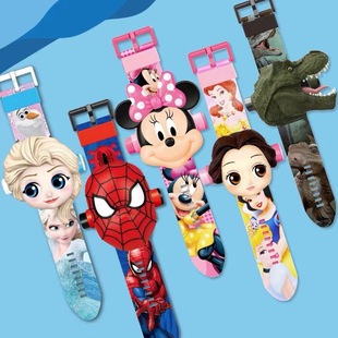 Cross-border one-piece 3189 projection watch cartoon projection watch electronic watch children's watch projection toy watch