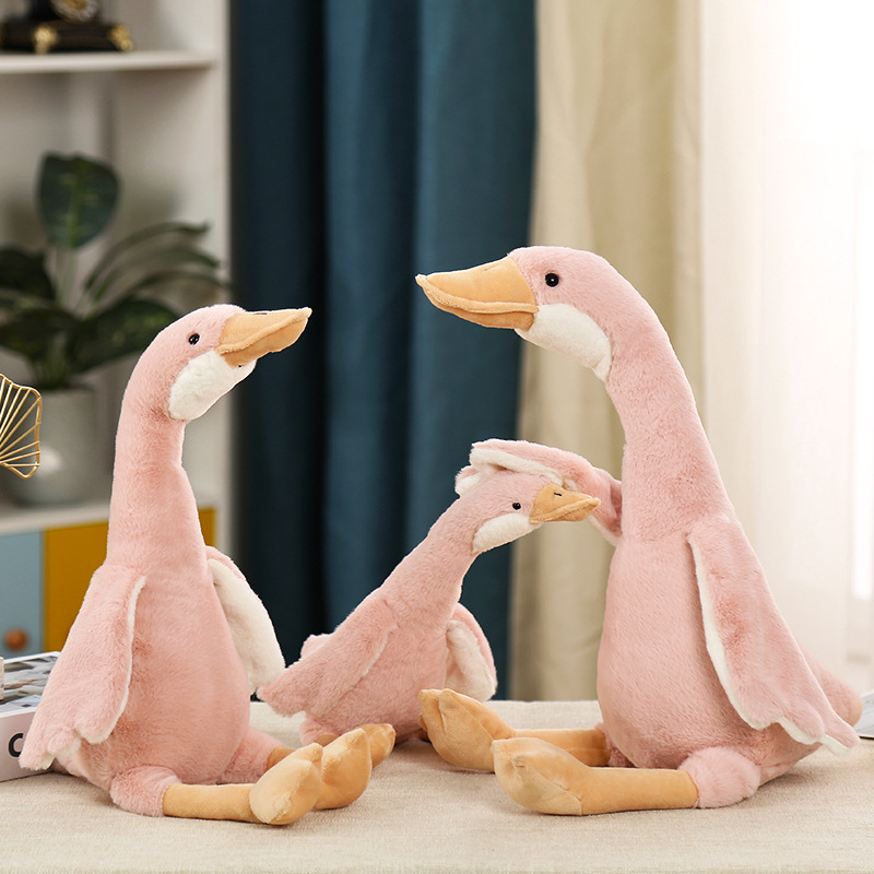 Cartoon Goose Doll Plush Toy Simulation White Swan Doll Internet Celebrity Duck Rag Doll Children's Pacifying Pillow
