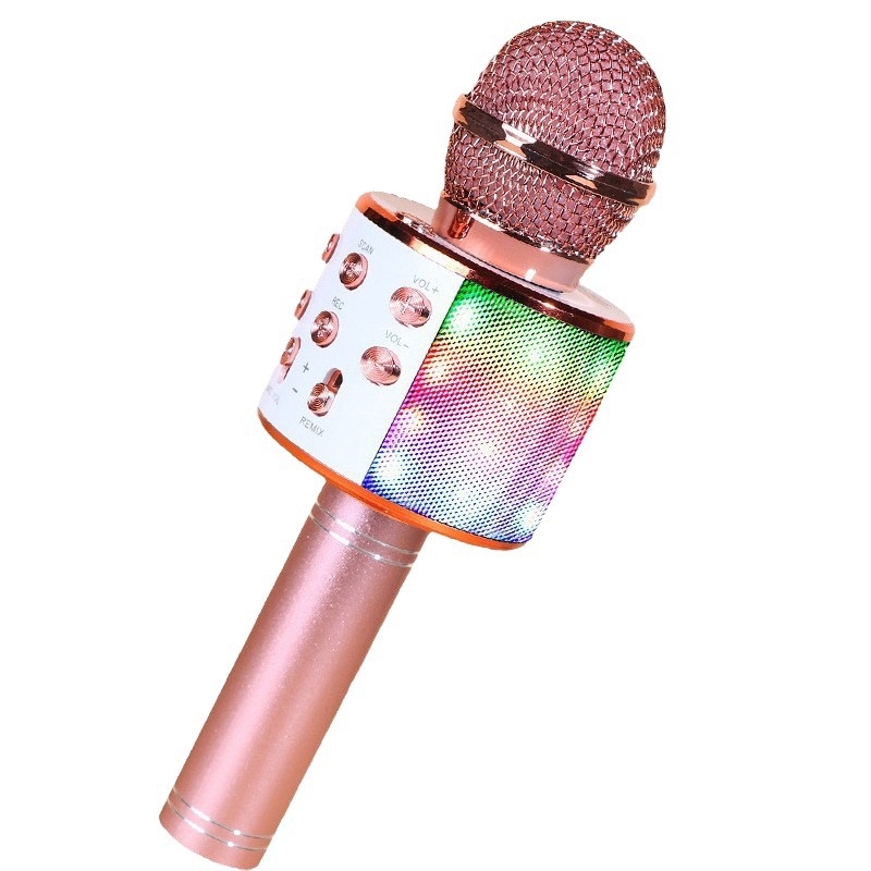 Mobile phone universal karaoke ws-858 live broadcast wireless Bluetooth audio microphone integrated children KTV family microphone
