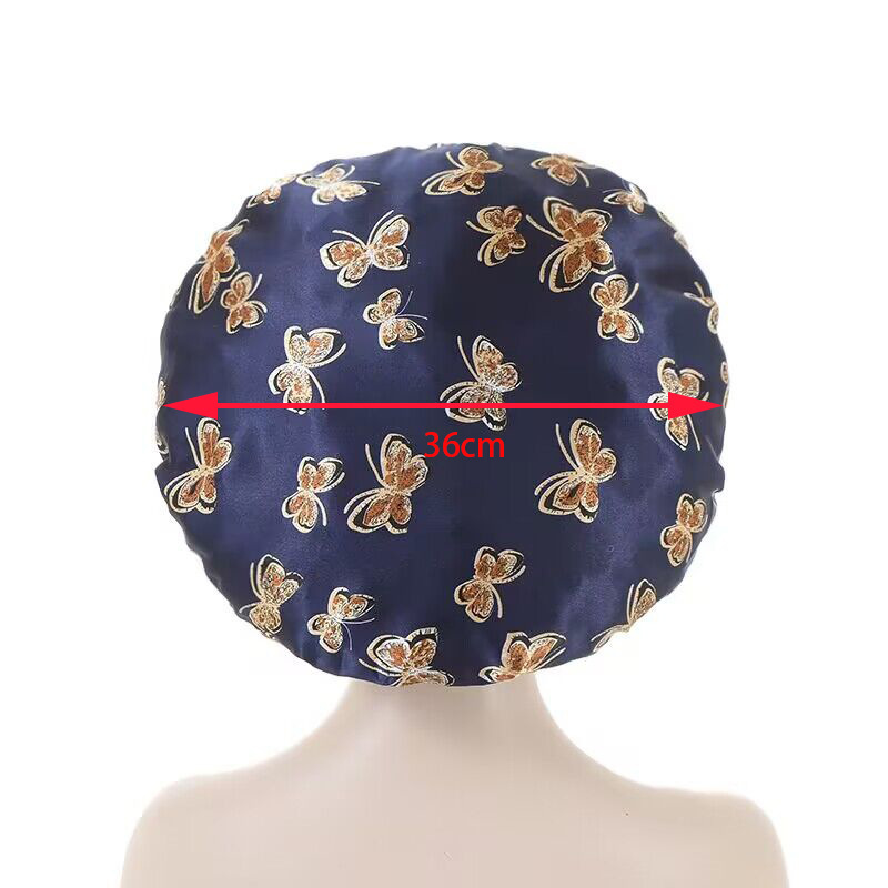 蝶型アマゾンの人気色丁牛乳糸の広い縁の高弾力睡眠帽36直径bonnet cap|undefined