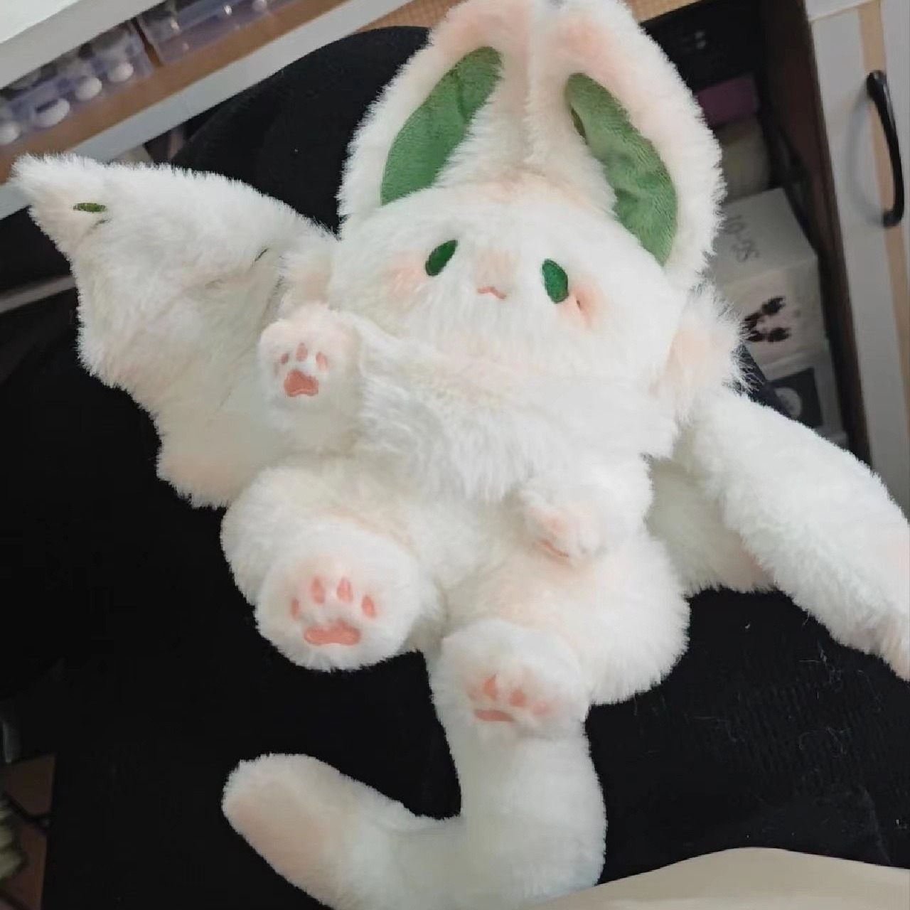 Apsara big bat rabbit plush toy big white rabbit doll soothing doll cloth doll small fuzhu bat rabbit
