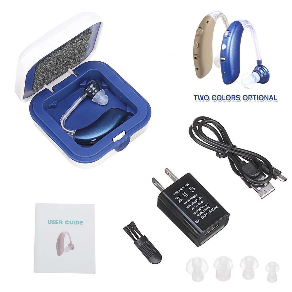 2023 New Bluetooth Hearing Aid Rechargeable BTE Ear Health Care for the Elderly Hearing Cross-border Hot Sale