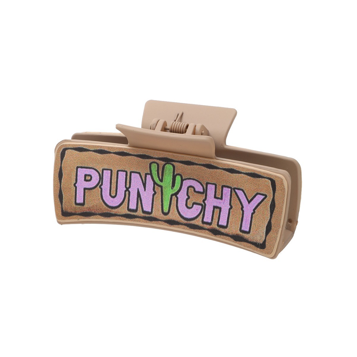 Unisex Western Wind Sonnenschirm Mutter Alphabet Leder Haarnadel Hai Clip Damen Greifclip_voghion.com