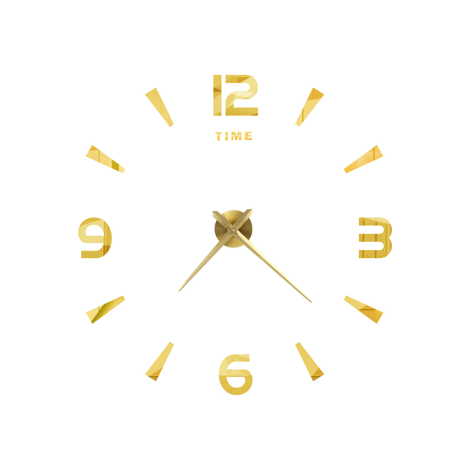 Simple clock wall clock wall clock creative wall clock acrylic wall clock diy clock European style wall sticker clock