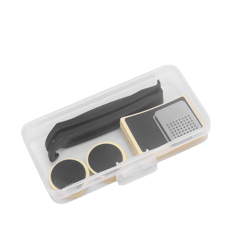Bicycle glue-free tire patch tire pry stick repair set bicycle quick tool set box