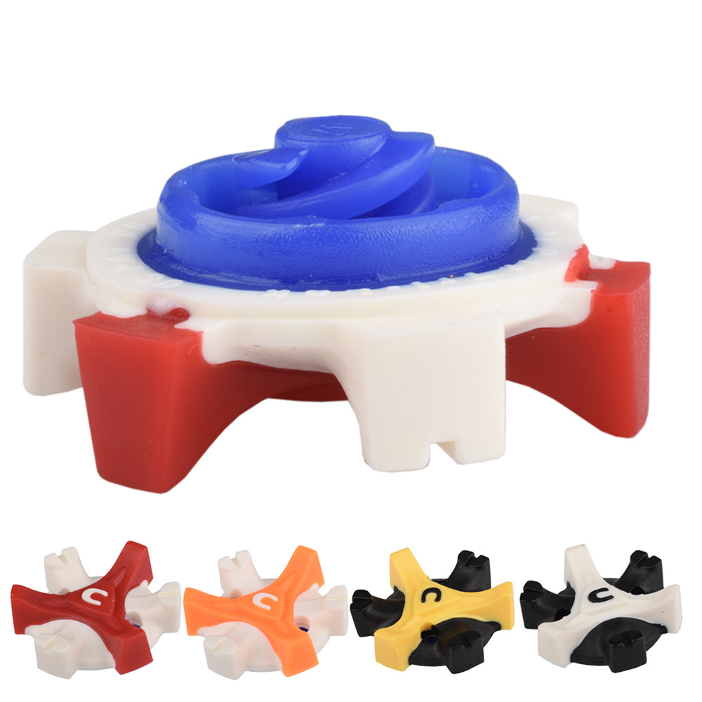 Hot selling golf spikes ball spikes quick rotation removal spikes TPU movable spikes quick rotation