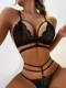 Cross-border supply European and American Foreign trade hot sexy lingerie sexy women's lace split underwear factory direct sales