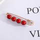 74# pin 4 red beads 7.5cm