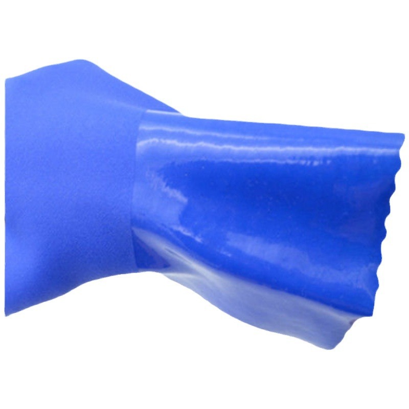 PVC Oil Resistant Acid and Alkali Resistant Industrial Rubber Anti-slip Thickened Anti-corrosion Chemical Wear-resistant Waterproof Labor Protection Gloves Wholesale