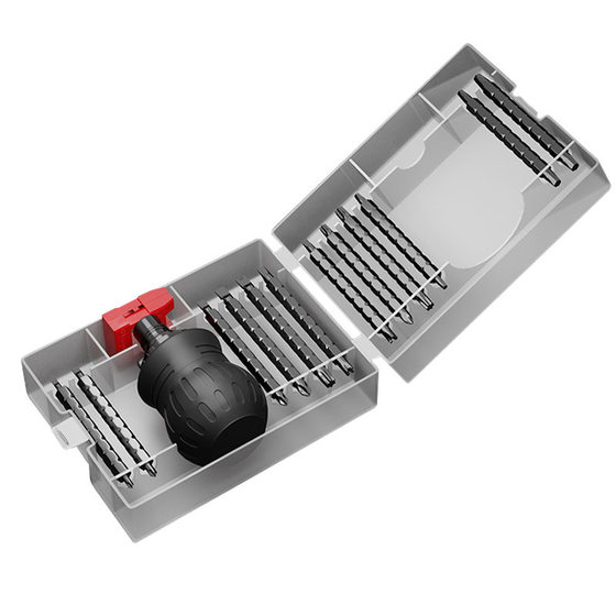 Manufacturer ratchet special-shaped suit 26/13 pieces suit dual-purpose screwdriver cross-line Telescopic Ratchet Screwdriver box