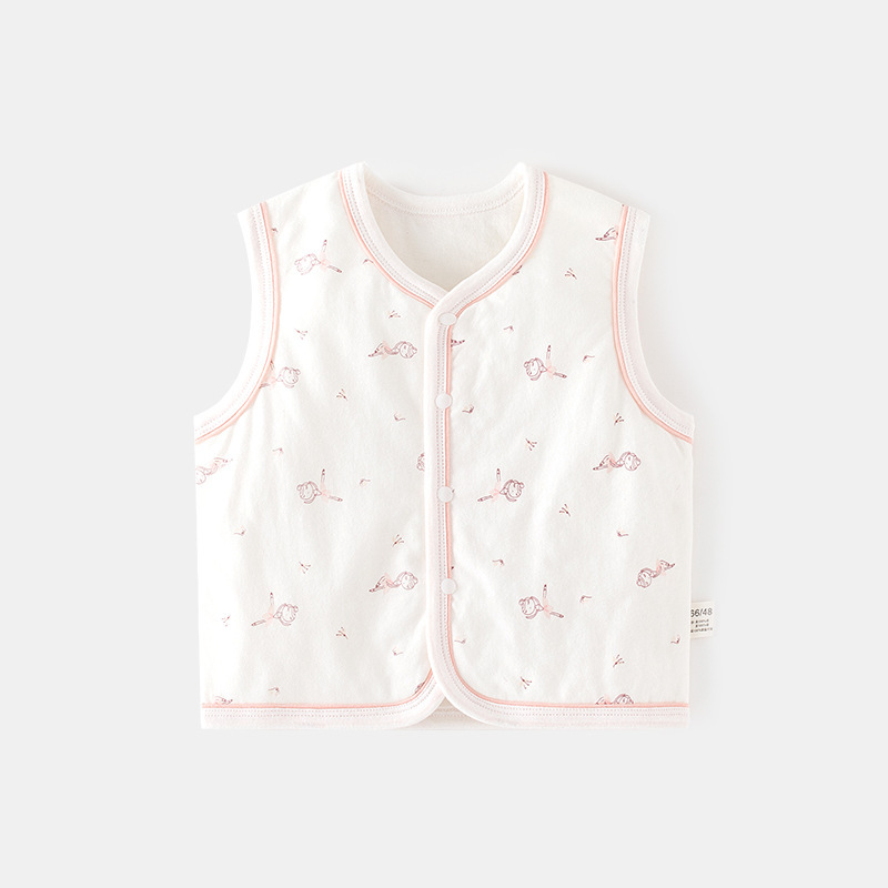 Baby's Belly Vest Autumn and Winter Baby's Cotton Vest Children's Waistcoat Waistcoat Newborn Pure Cotton Warm Top