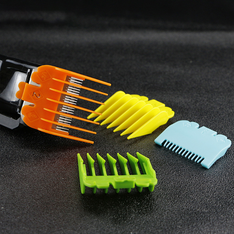Foreign trade color limit comb 10 pieces set hair cutting gradient oil head electric push caliper tool hair positioning comb