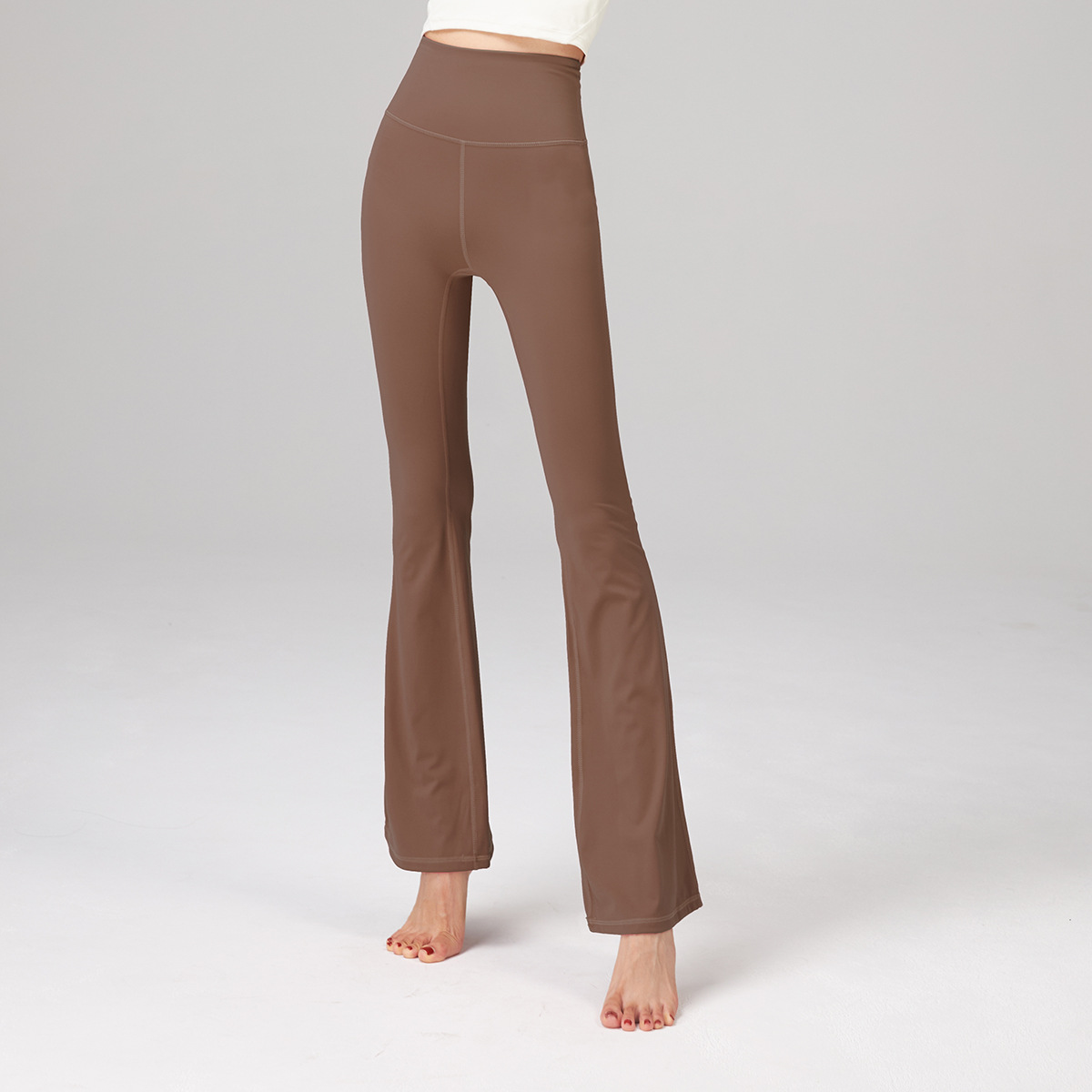 lulu yoga flared pants women's Gro * ve high waist hip lifting outer wear slimming dance training nude feeling sports fitness