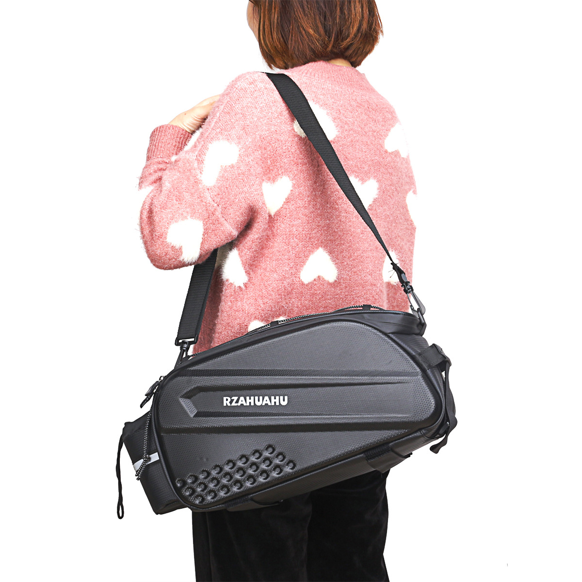 Bicycle driving bag hard shell rear shelf bag mountain bike carrying bag tail bag front and rear seat bag cycling accessories