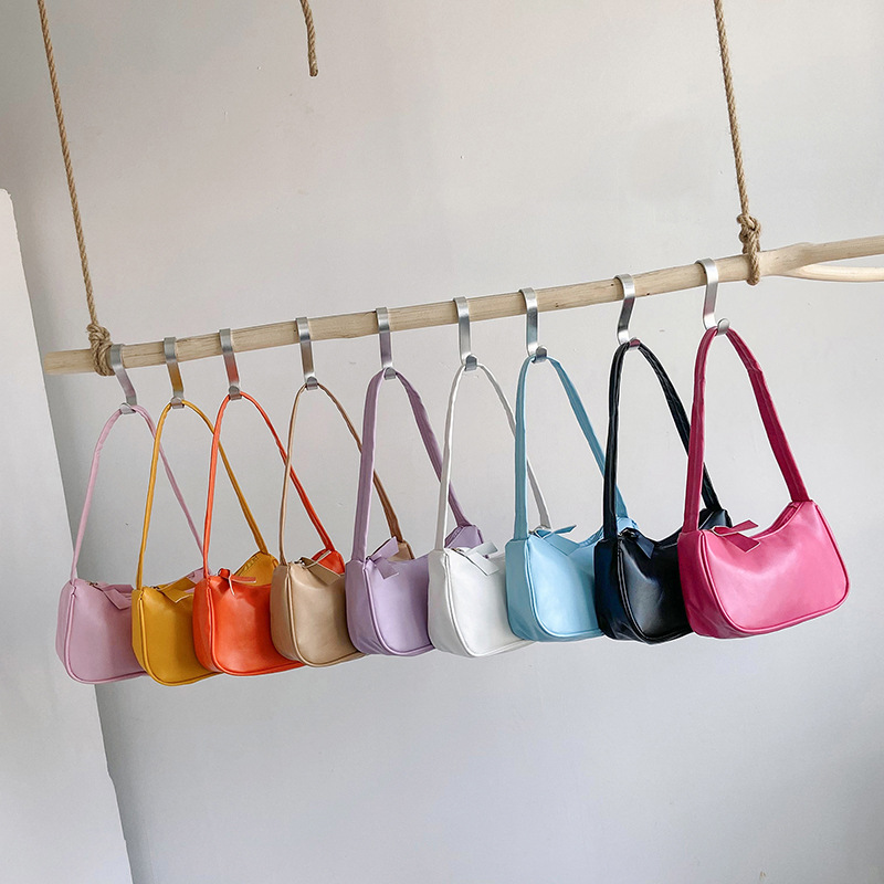 Mini underarm bag 2023 niche design shoulder bag Mini small bag hand bag candy color bag wholesale