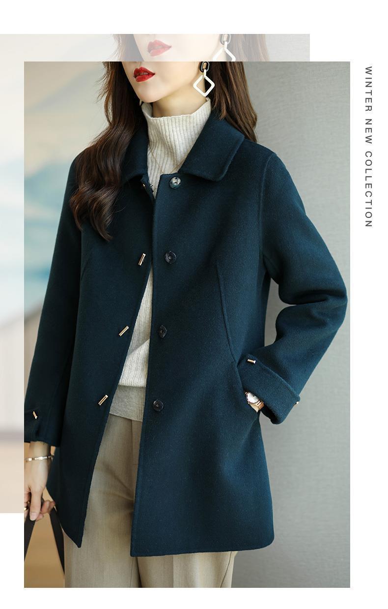New Women's Fashion Small Casual Slim Versatile High-end Cotton Wool Coat Trendy Jacket_voghion.com
