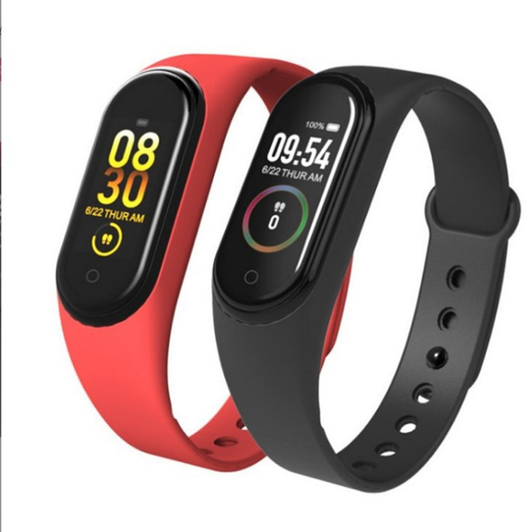 M4 Smart Bracelet Student Exercise Bluetooth Step Meter Bracelet Information Reminder Bluetooth Step Meter Color Screen Bracelet Gift