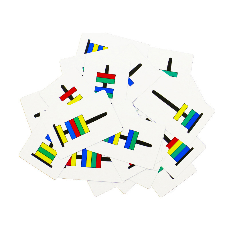 Cross-border children's color magnetic ring game mental thinking training parent-child competitive table game magnet toy