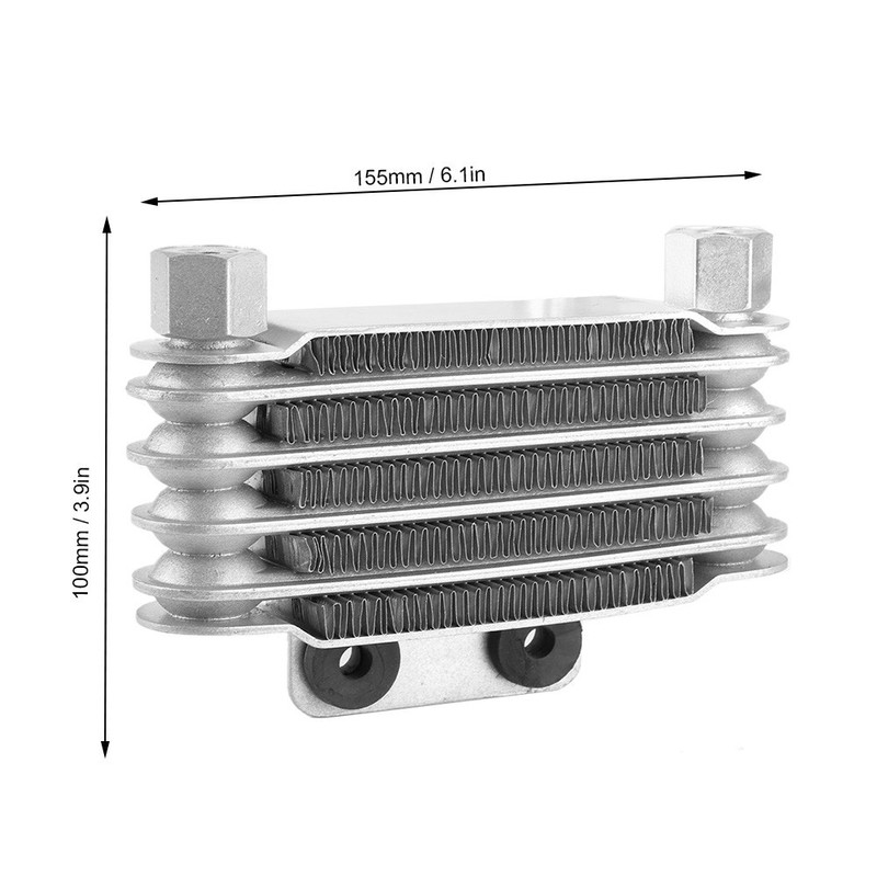 オートバイオイルクーラーラジエーターブラックセット小型スタイルオートバイ安全用品|undefined