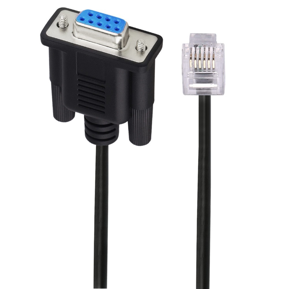 RS232 DB9 pin female to RJ11 RJ12 6P6C Lan serial console cable