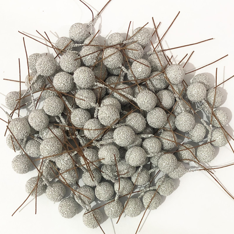 12 single-head glass beads fruit simulation pomegranate foam Frost simulation waxberry beads Christmas material manufacturer